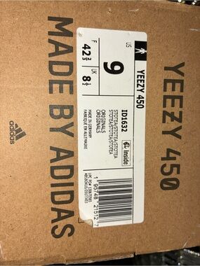 Yeezy 450 Box Label - Brown/Tan